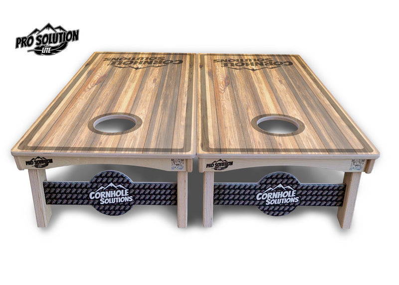 Pro Solution Elite - Cutting Board Design Options - Professional Tournament Cornhole Boards 3/4" Baltic Birch - Zero Bounce Zero Movement Vertical Interlocking Braces for Extra Weight & Stability +Double Thick Legs +Airmail Blocker