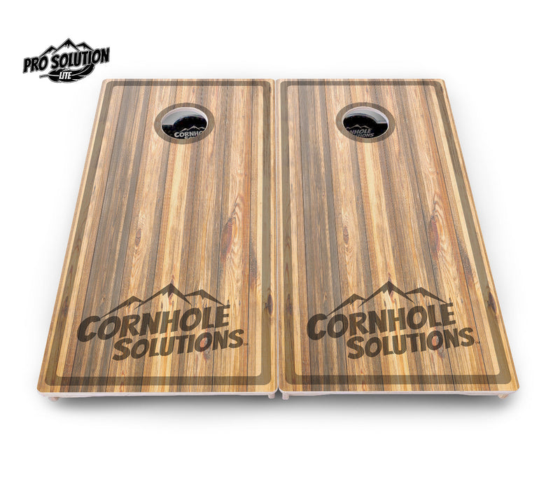 Pro Solution Elite - Cutting Board Design Options - Professional Tournament Cornhole Boards 3/4" Baltic Birch - Zero Bounce Zero Movement Vertical Interlocking Braces for Extra Weight & Stability +Double Thick Legs +Airmail Blocker