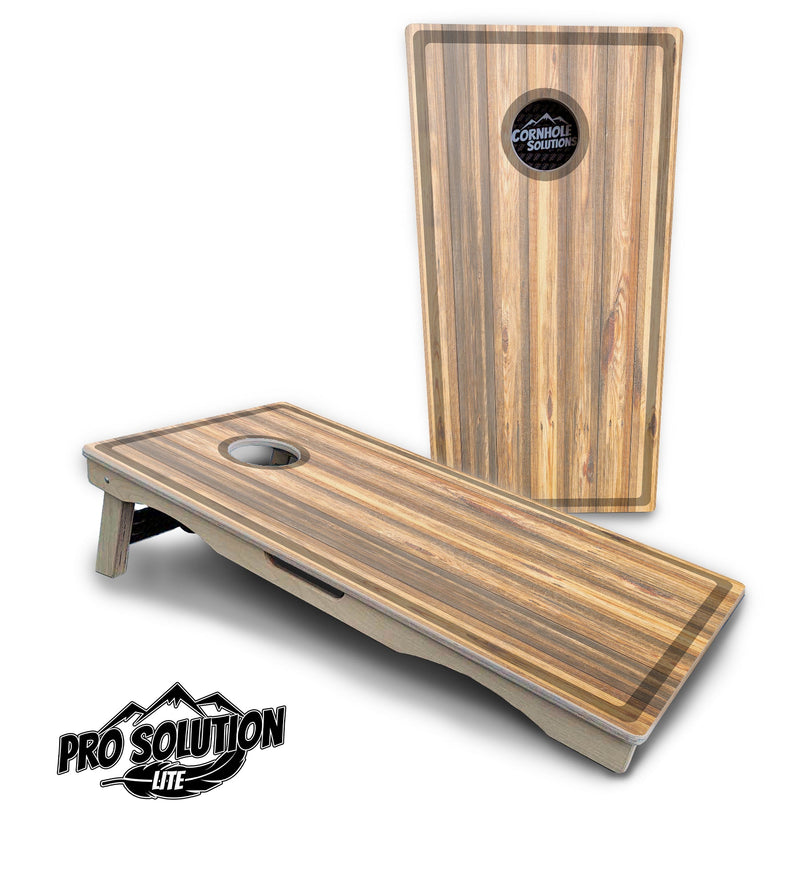 Pro Solution Elite - Cutting Board Design Options - Professional Tournament Cornhole Boards 3/4" Baltic Birch - Zero Bounce Zero Movement Vertical Interlocking Braces for Extra Weight & Stability +Double Thick Legs +Airmail Blocker