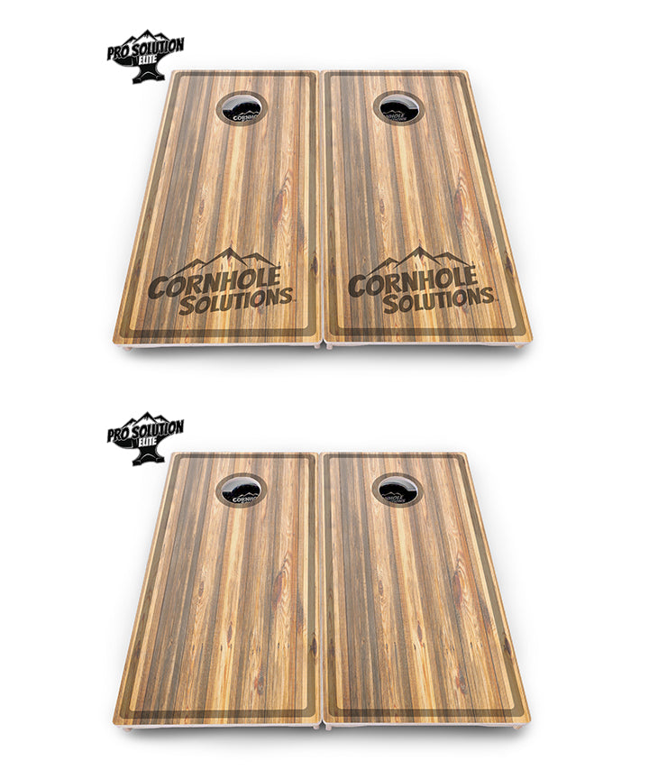 Pro Solution Elite - Cutting Board Design Options - Professional Tournament Cornhole Boards 3/4" Baltic Birch - Zero Bounce Zero Movement Vertical Interlocking Braces for Extra Weight & Stability +Double Thick Legs +Airmail Blocker