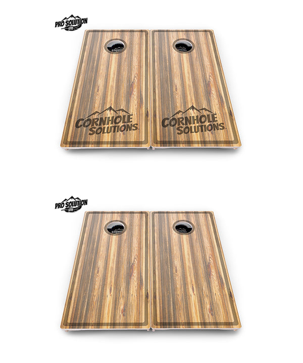 Pro Solution Lite - Cutting Board Design Options - Professional Tournament Cornhole Boards 3/4" Baltic Birch - Zero Bounce Zero Movement Vertical Interlocking Braces for Extra Weight & Stability +Double Thick Legs +Airmail Blocker