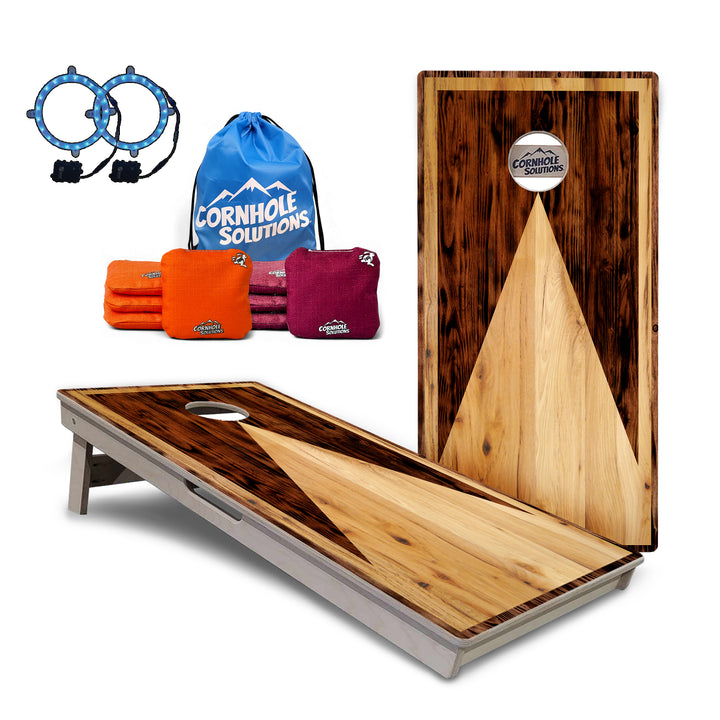 Holiday Special - Wooden Triangle Cornhole Boards - Professional Tournament Series