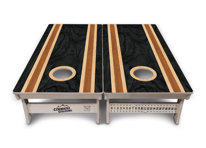 Dark Wood Cornhole Boards - Professional Tournament Series