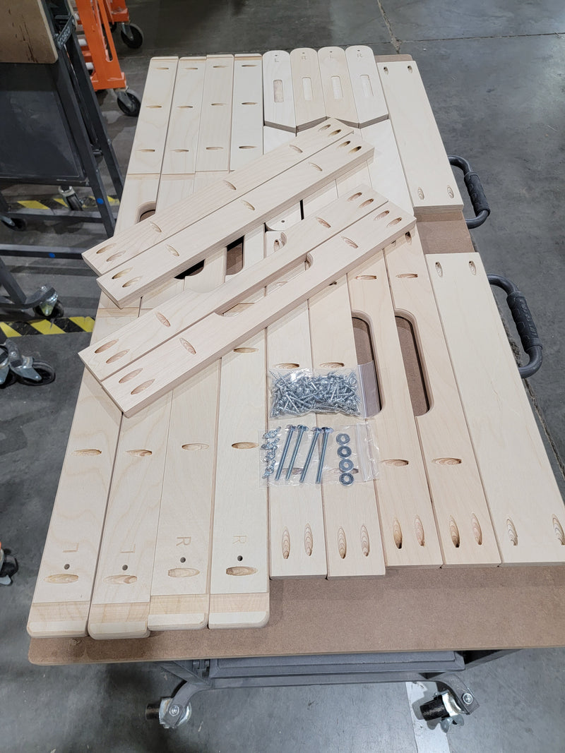 DIY Frame Kits (DOUBLE LEGS) 4 sets 3/4" Baltic Birch (8) frames total - 16 sides, 16 end boards, 16 support boards, 16 legs, 8 leg braces) No Tops! - Free Shipping!