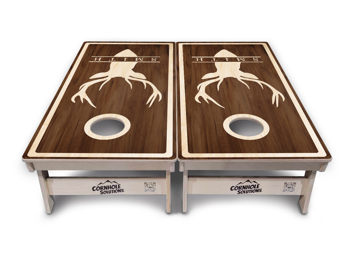 Deer Head Name Cornhole Boards - Professional Tournament Series