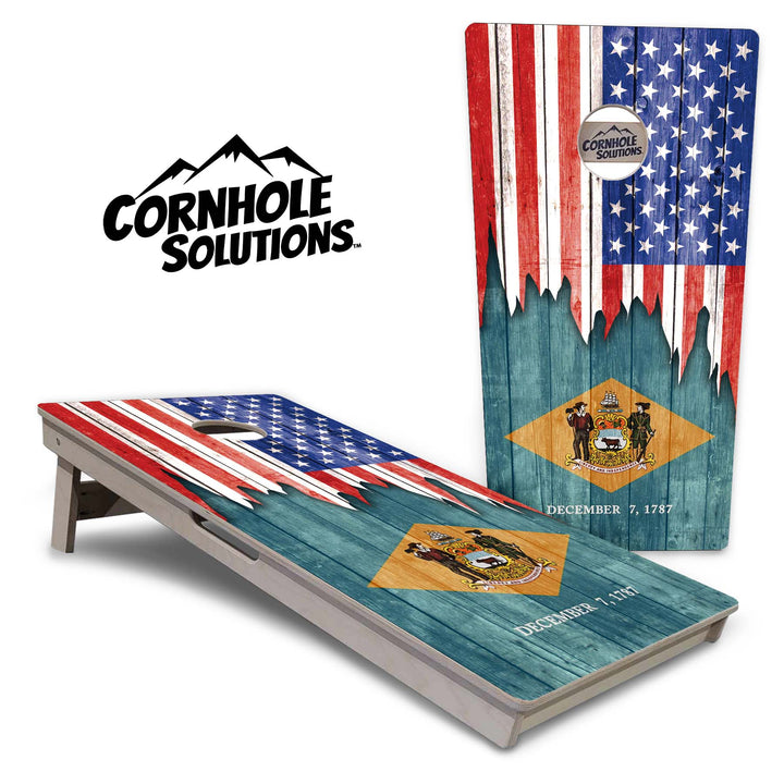 State Flags Alabama to Georgia Cornhole Boards - Professional Tournament Series