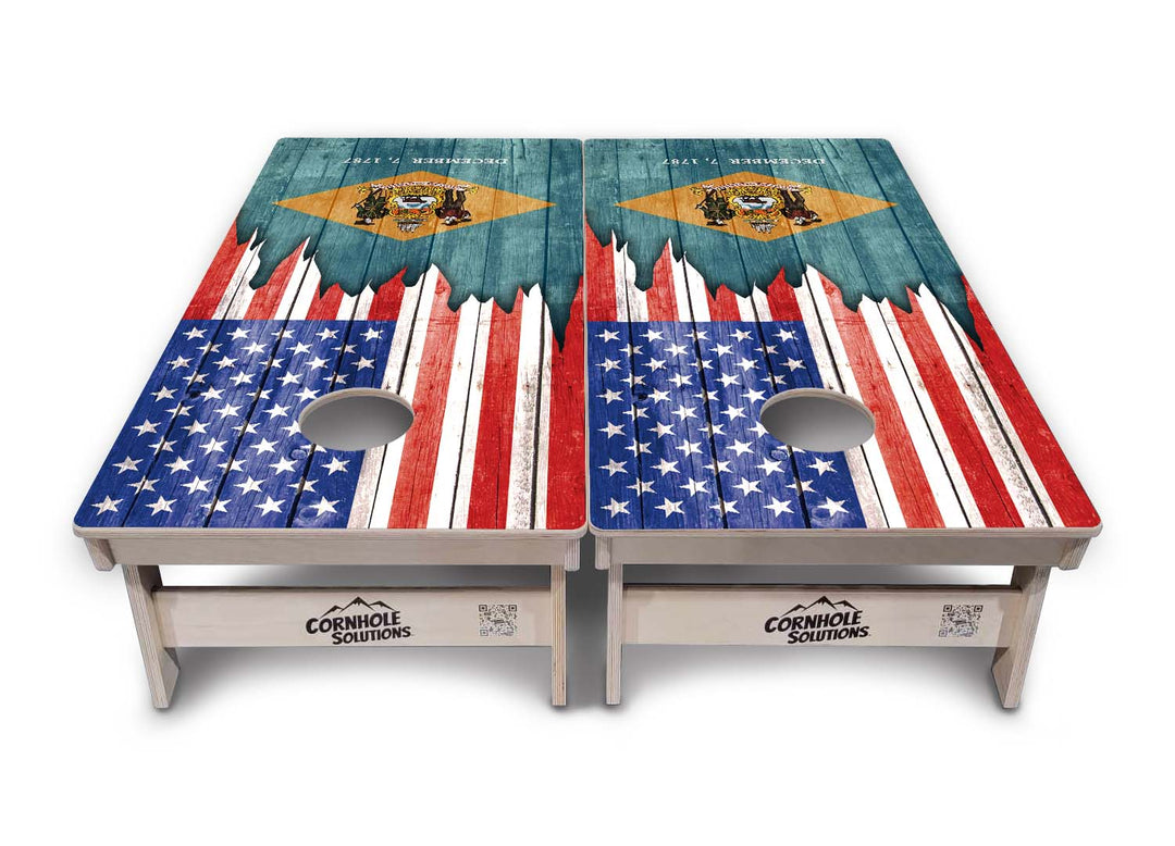 State Flags Alabama to Georgia Cornhole Boards - Professional Tournament Series