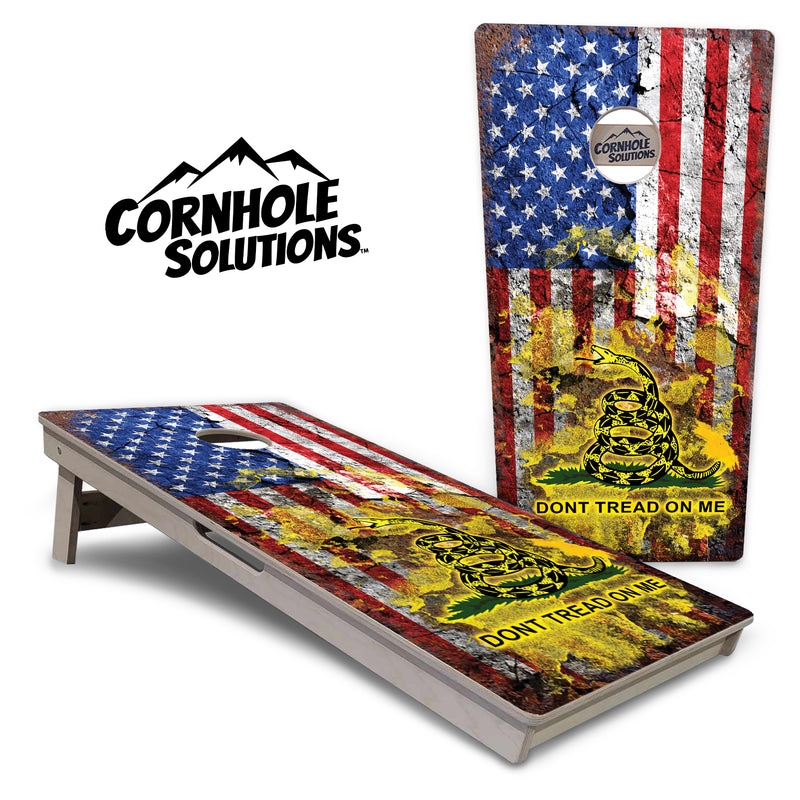 Tournament Boards - DTOM 1 - Professional Tournament 2'x4' Regulation Cornhole Set - 3/4″ Baltic Birch + UV Direct Print + UV Clear Coat