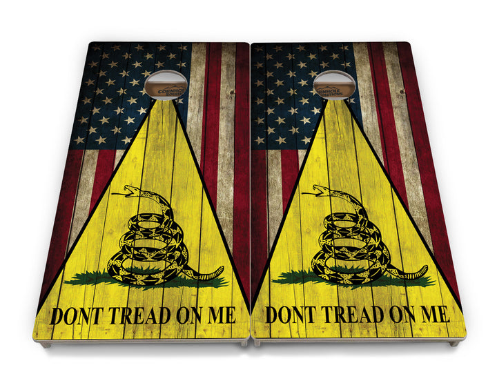 DTOM Rustic Triangle Cornhole Boards - Professional Tournament Series