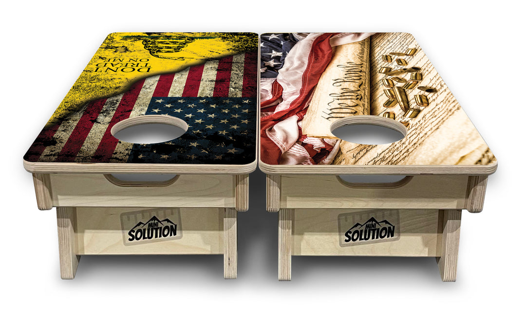 Mini Cornhole Boards - DTOM & We The People