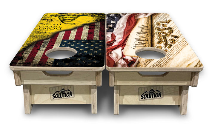 Mini Cornhole Boards - DTOM & We The People