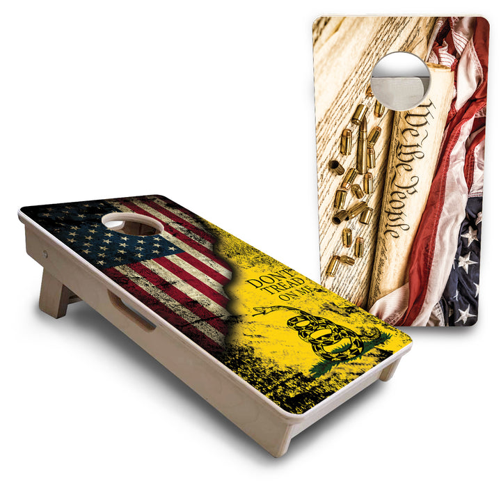 Mini Cornhole Boards - DTOM & We The People