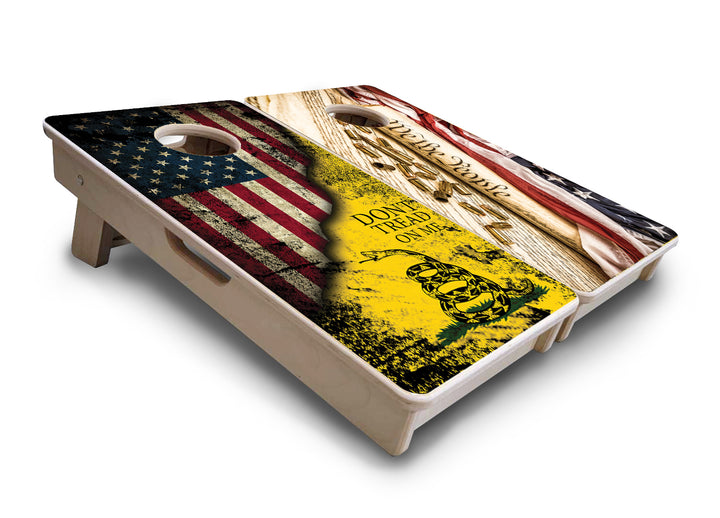 Mini Cornhole Boards - DTOM & We The People