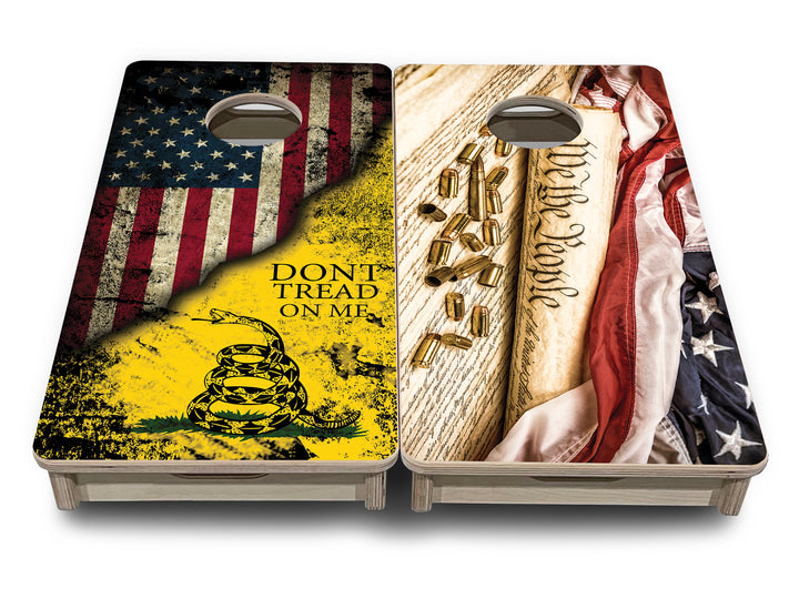 Mini Cornhole Boards - DTOM & We The People