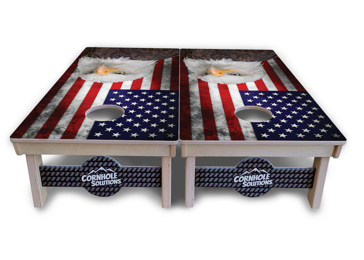 Eagle USA Flag Cornhole Boards - Professional Tournament Series