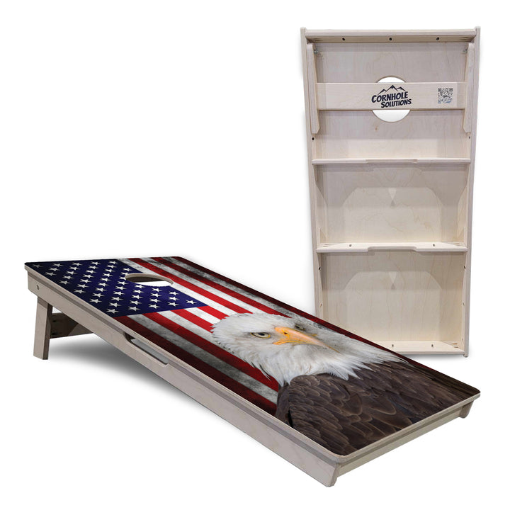 Eagle USA Flag Cornhole Boards - Professional Tournament Series