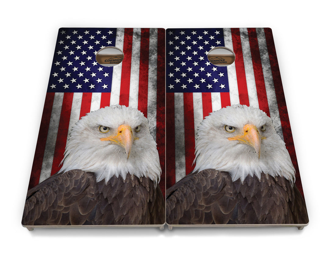 Eagle USA Flag Cornhole Boards - Professional Tournament Series