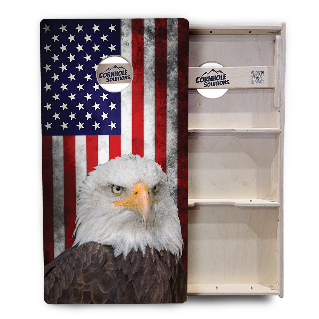 Eagle USA Flag Cornhole Boards - Professional Tournament Series