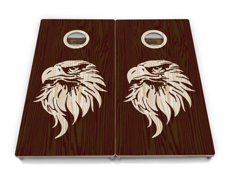Tournament Boards - Wood Eagle & Flag Design Options - Professional Tournament 2'x4' Regulation Cornhole Set - 3/4″ Baltic Birch + UV Direct Print + UV Clear Coat
