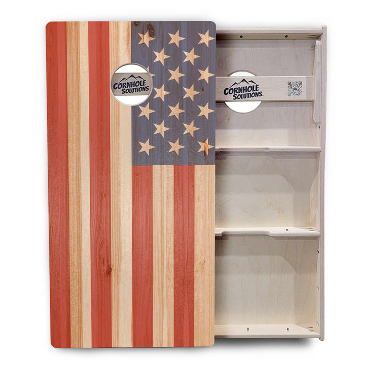 Faded USA/TX Flag Cornhole Boards - Professional Tournament Series