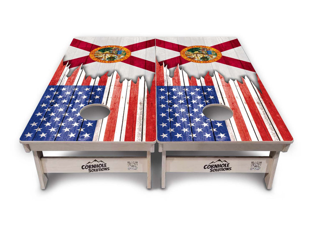 State Flags Alabama to Georgia Cornhole Boards - Professional Tournament Series