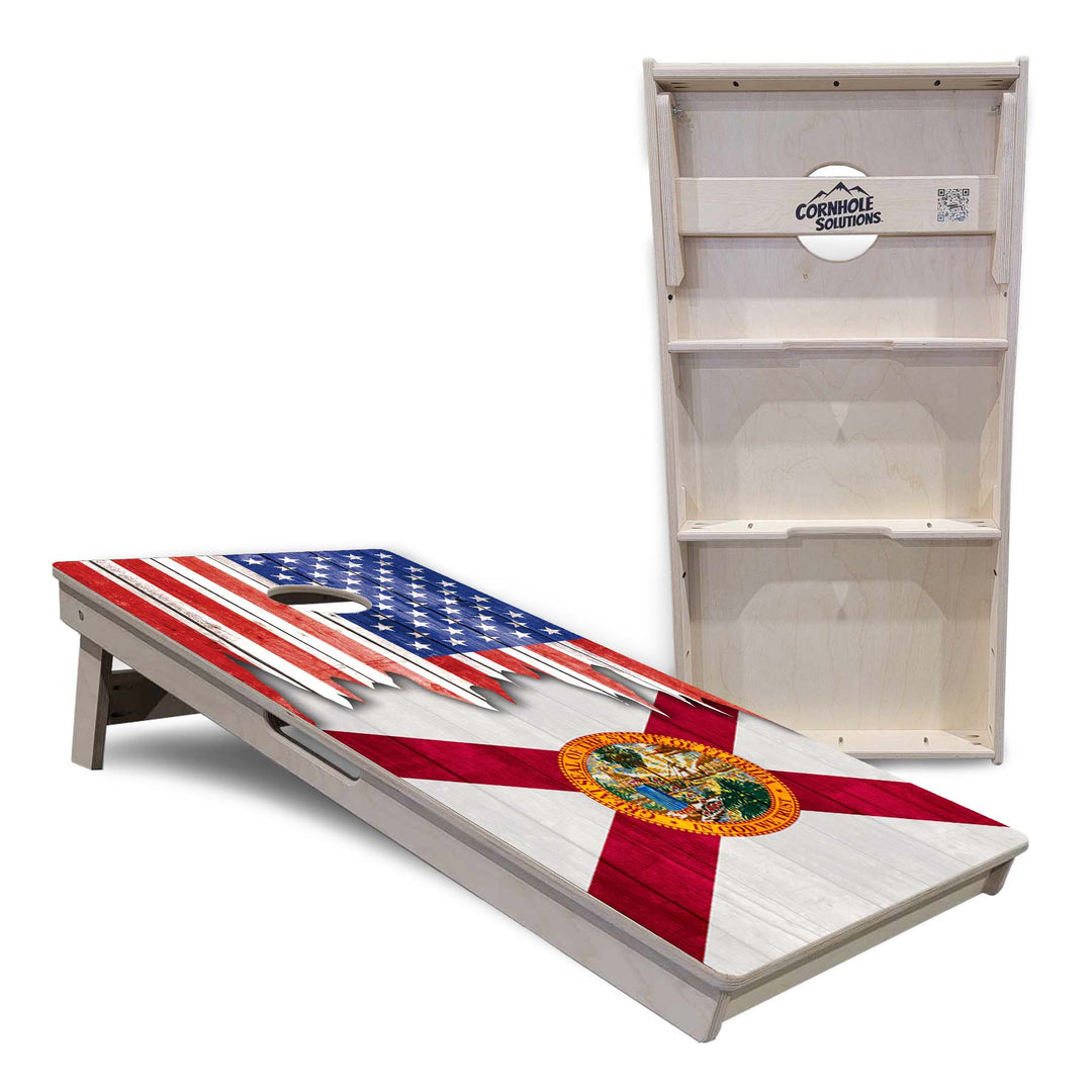 State Flags Alabama to Georgia Cornhole Boards - Professional Tournament Series