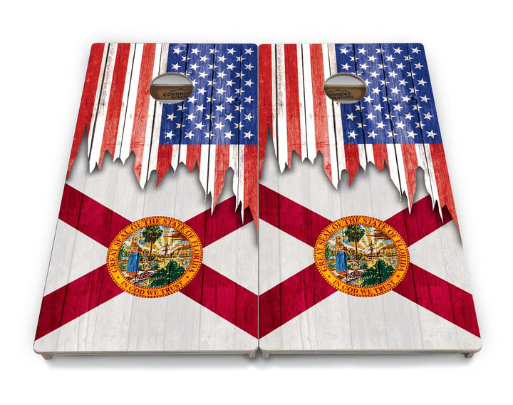 State Flags Alabama to Georgia Cornhole Boards - Professional Tournament Series
