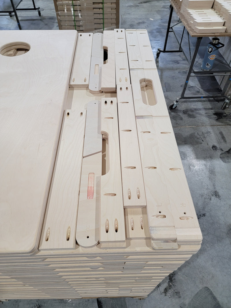 Bulk DIY (30 Sets) STANDARD LEGS - Professional Cornhole Kits (Shipping NOT Included!) 18mm(3/4") Baltic Birch (Freight Pricing will Vary based on Location)