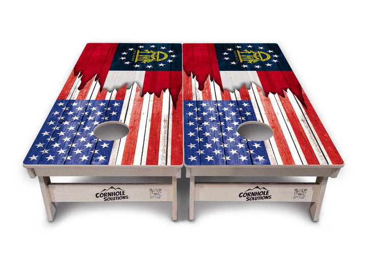 State Flags Alabama to Georgia Cornhole Boards - Professional Tournament Series