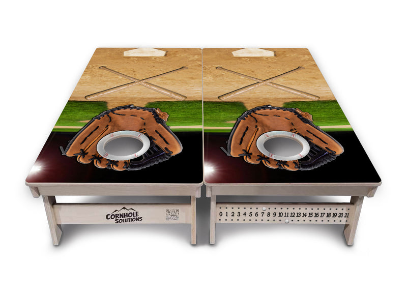 Tournament Boards - Baseball Theme Design Options - Professional Tournament 2'x4' Regulation Cornhole Set - 3/4″ Baltic Birch + UV Direct Print + UV Clear Coat