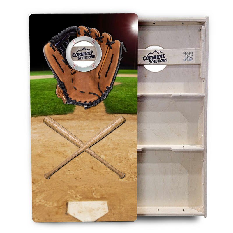 Tournament Boards - Baseball Theme Design Options - Professional Tournament 2'x4' Regulation Cornhole Set - 3/4″ Baltic Birch - UV Direct Print + UV Clear Coat