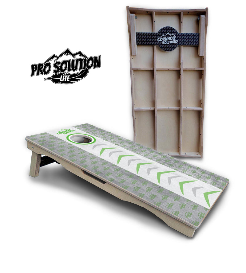 Pro Solution Elite - Runway Design - Professional Tournament Cornhole Boards 3/4" Baltic Birch - Zero Bounce Zero Movement Vertical Interlocking Braces for Extra Weight & Stability +Double Thick Legs +Airmail Blocker