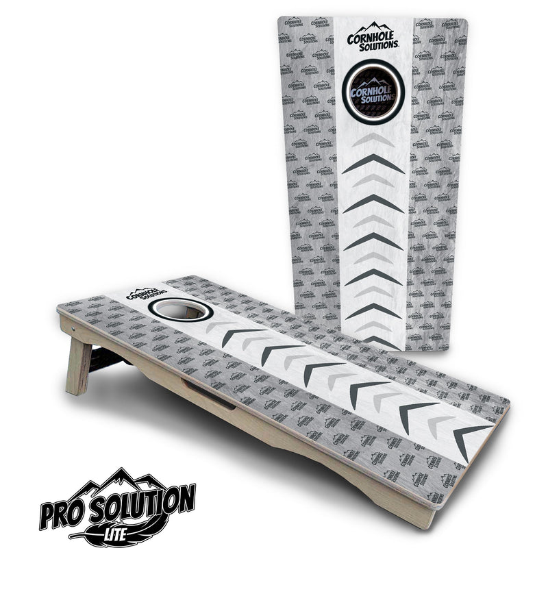 Pro Solution Elite - Runway Design - Professional Tournament Cornhole Boards 3/4" Baltic Birch - Zero Bounce Zero Movement Vertical Interlocking Braces for Extra Weight & Stability +Double Thick Legs +Airmail Blocker