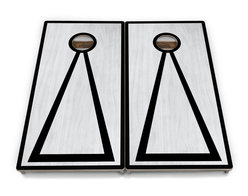 Tournament Boards - Grey Wash Design Options - Professional Tournament 2'x4' Regulation Cornhole Set - 3/4″ Baltic Birch + UV Direct Print + UV Clear Coat