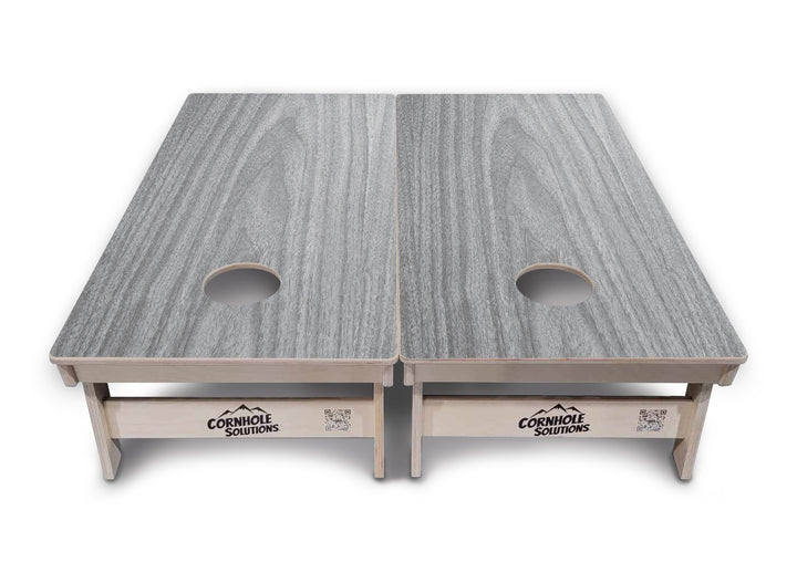 Light Grey Wood Cornhole Boards - Professional Tournament Series