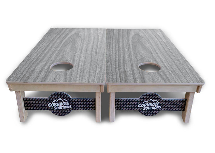 Light Grey Wood Cornhole Boards - Professional Tournament Series