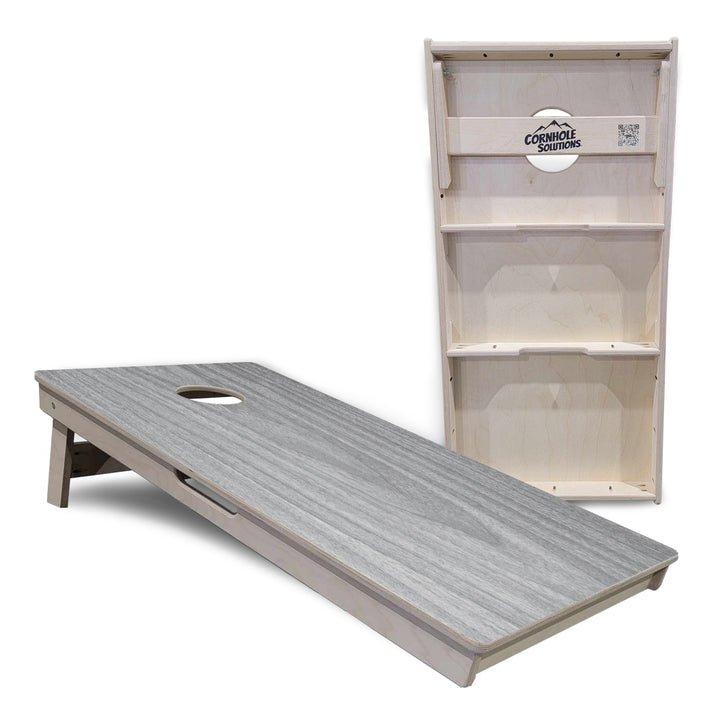Light Grey Wood Cornhole Boards - Professional Tournament Series