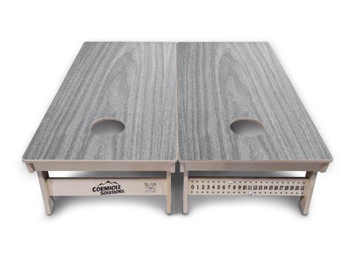 Light Grey Wood Cornhole Boards - Professional Tournament Series