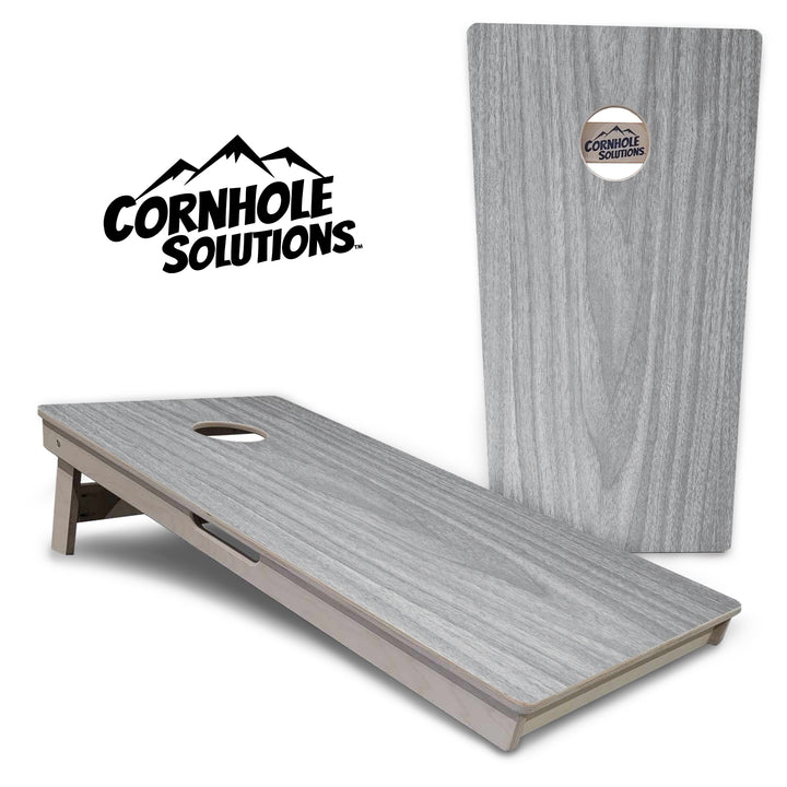 Light Grey Wood Cornhole Boards - Professional Tournament Series