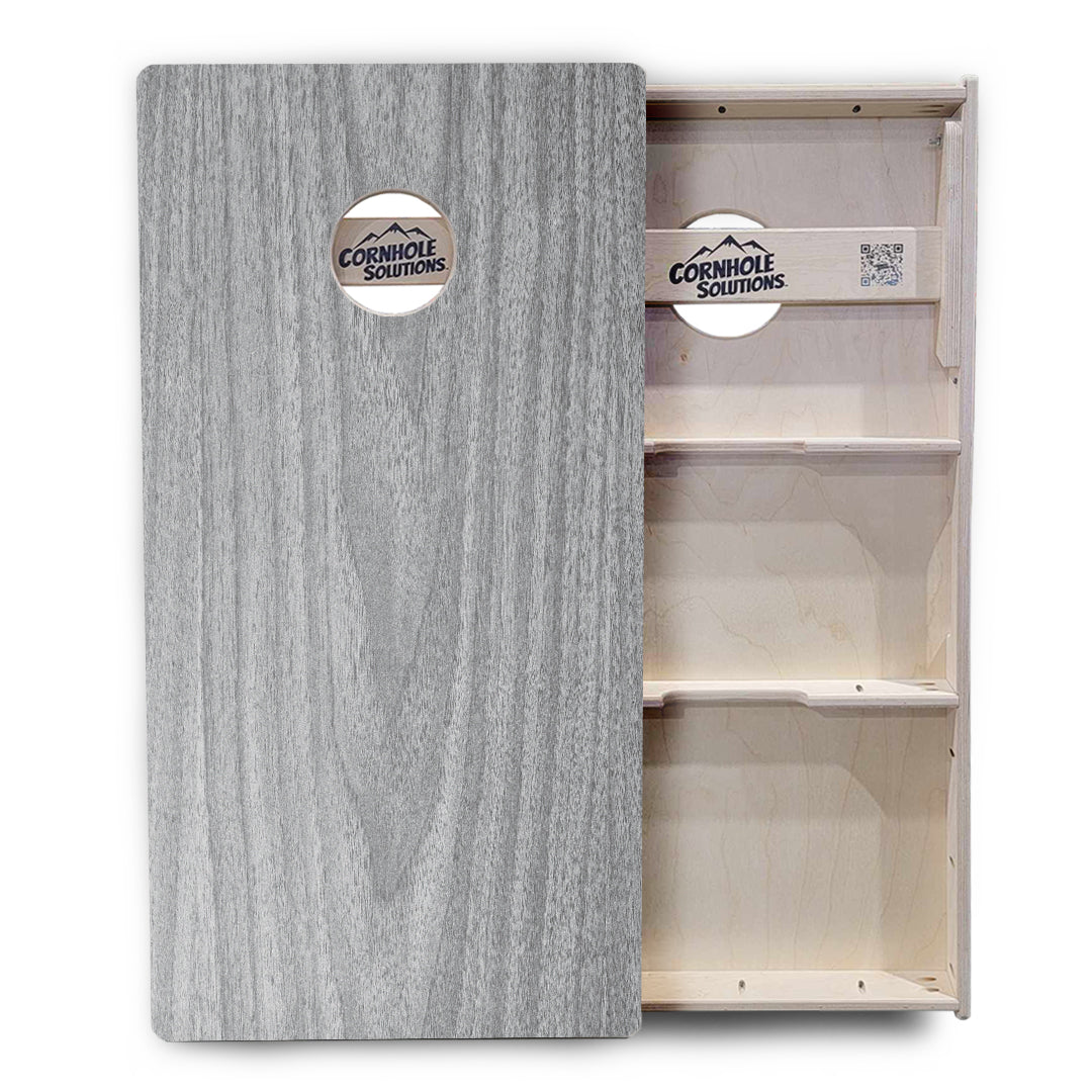 Light Grey Wood Cornhole Boards - Professional Tournament Series