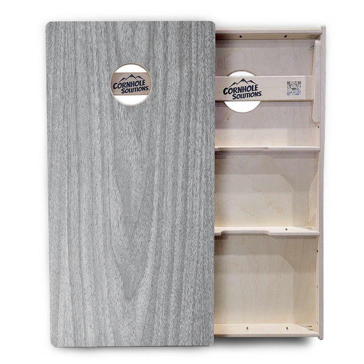 Light Grey Wood Cornhole Boards - Professional Tournament Series
