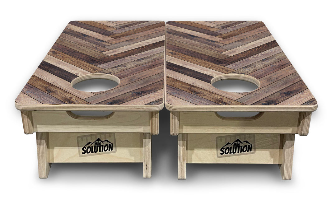 Mini Cornhole Boards - Herringbone