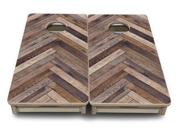 Mini Cornhole Boards - Herringbone