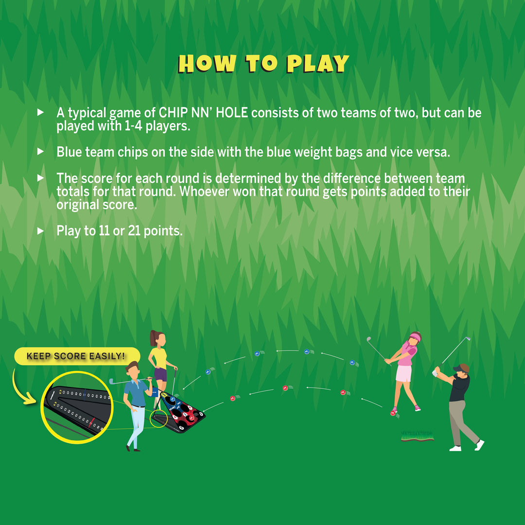 CHIP NN' HOLE Game Set - Cornhole Meets Golf