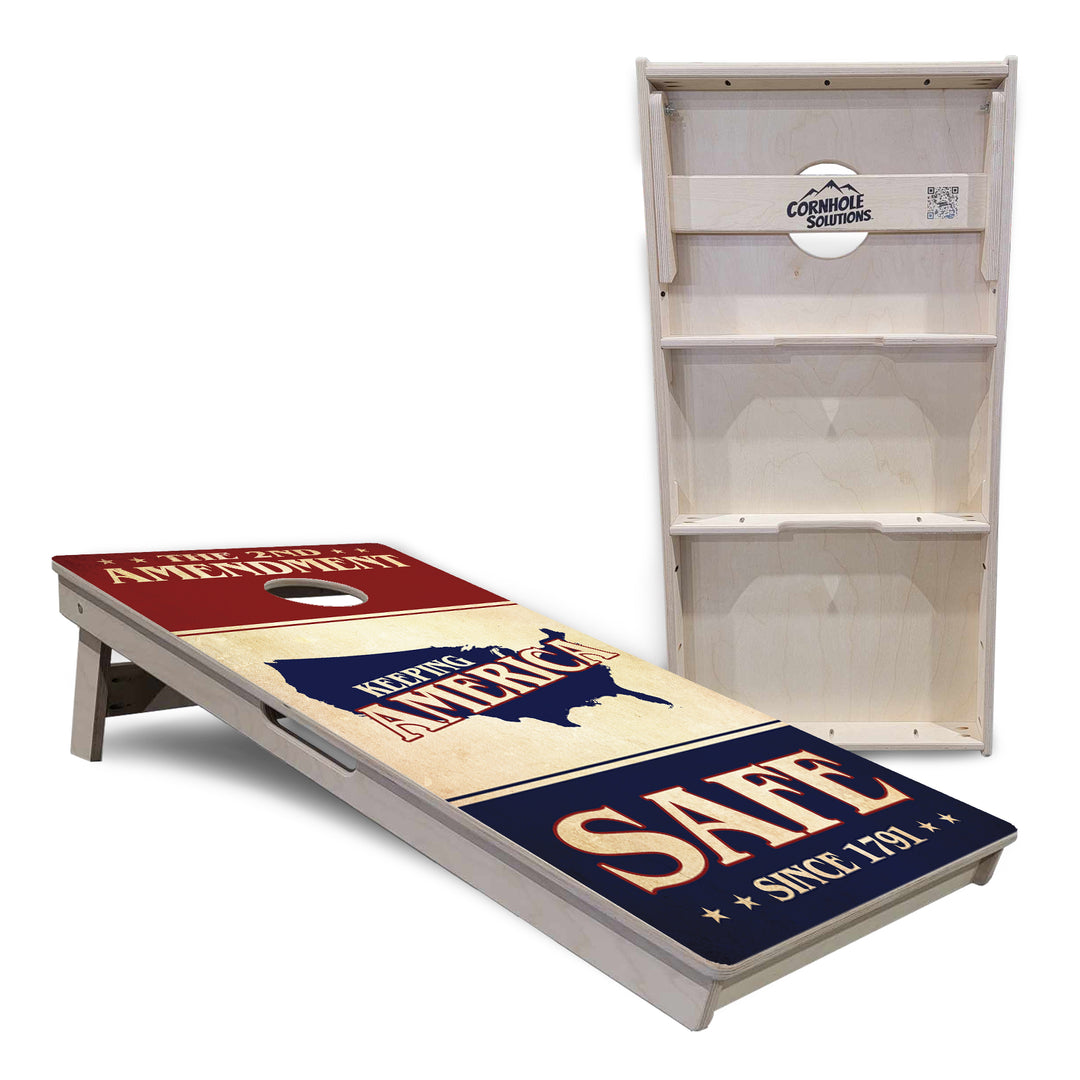 2nd Amendment Flyer Cornhole Boards - Professional Tournament Series