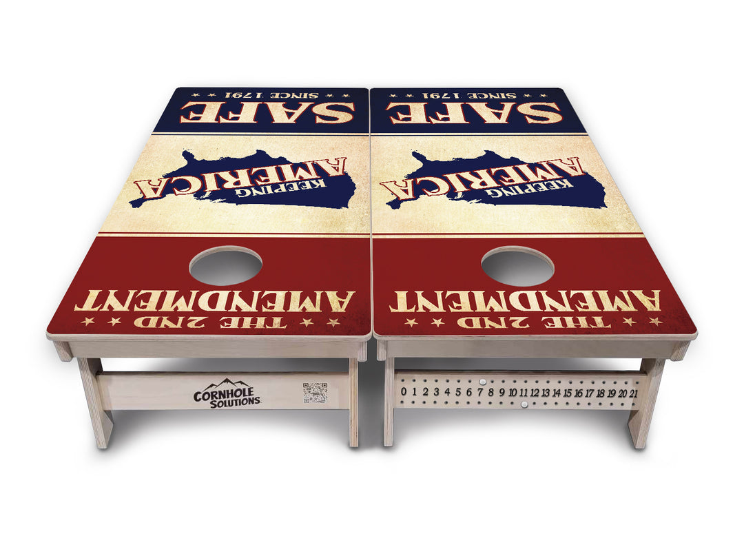 2nd Amendment Flyer Cornhole Boards - Professional Tournament Series