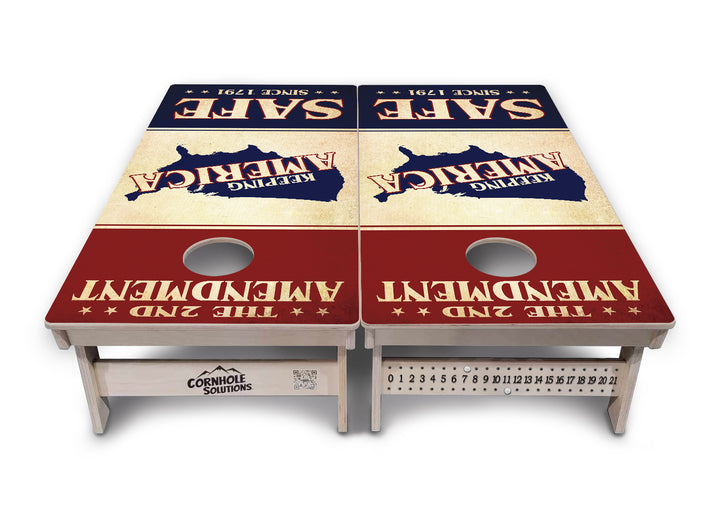 2nd Amendment Flyer Cornhole Boards - Professional Tournament Series