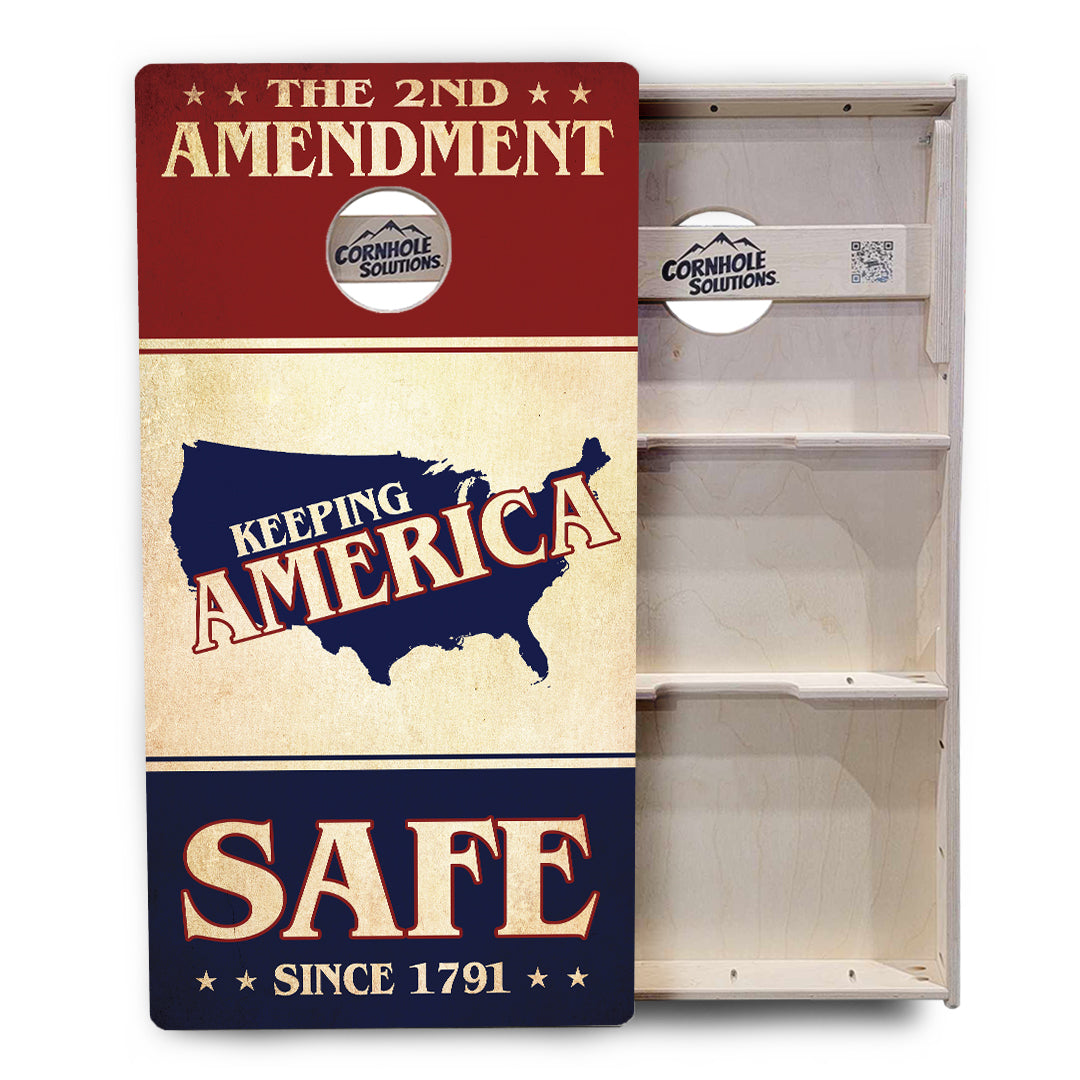 2nd Amendment Flyer Cornhole Boards - Professional Tournament Series