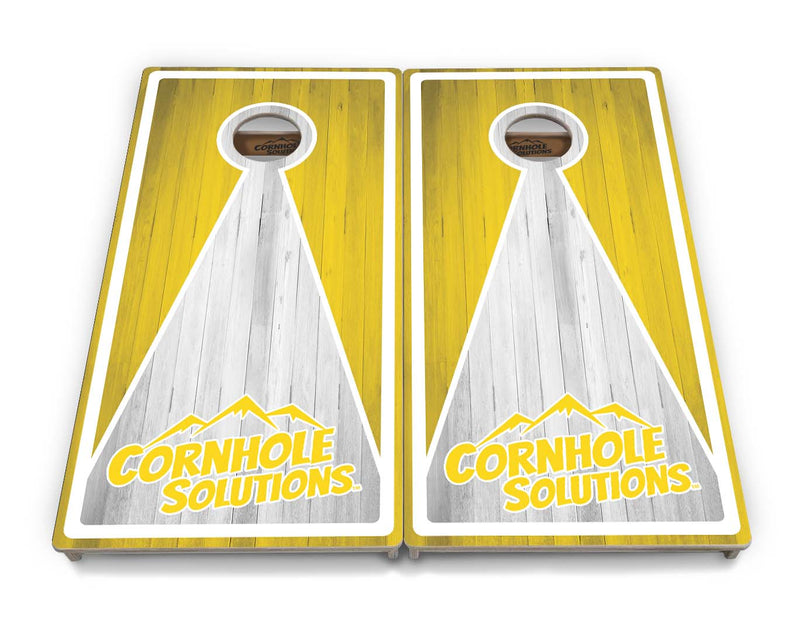 Tournament Boards - CS Triangle Design Options - Professional Tournament 2'x4' Regulation Cornhole Set - 3/4″ Baltic Birch - UV Direct Print + UV Clear Coat