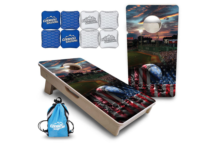Mini Cornhole Boards - Baseball Field